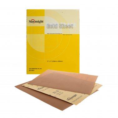 9"x11" 320 Grit GOLD PLAIN Sandpaper Sheets - 50 Pack